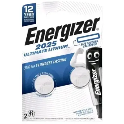 Батарейка літієва ENERGIZER CR2025 Ultimate Lithium 2BL