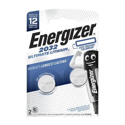 Батарейка літієва ENERGIZER CR2032 Ultimate Lithium 2BL