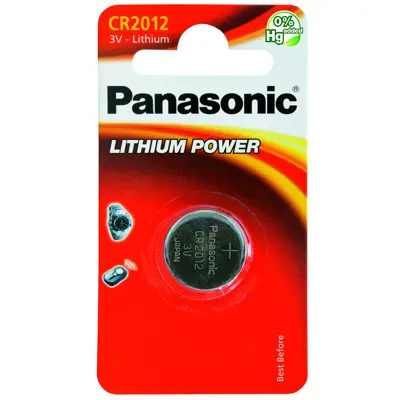 Батарейка літієва PANASONIC CR2012 (1BL)