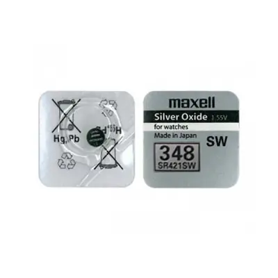 Батарейка в годинник MAXELL SR421SW(348) 1х10 (NEW EUROPE)