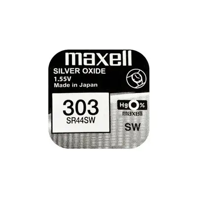 Батарейка в годинник MAXELL SR44SW (303) 1x10 (NEW EUROPE)