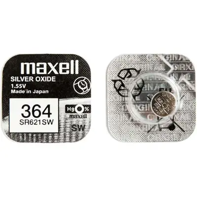 Батарейка в годинник MAXELL SR621SW-G1 (364) 1x10 (NEW EUROPE)