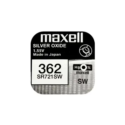 Батарейка в годинник MAXELL SR721SW B1 (362) 1х10 (NEW EUROPE)