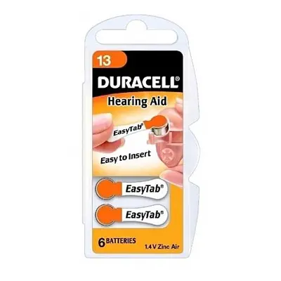 Батарейка в слуховий апарат DURACELL DA 13 B6