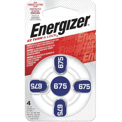 Батарейка в слуховий апарат ENERGIZER ZA 675 DP 4BL