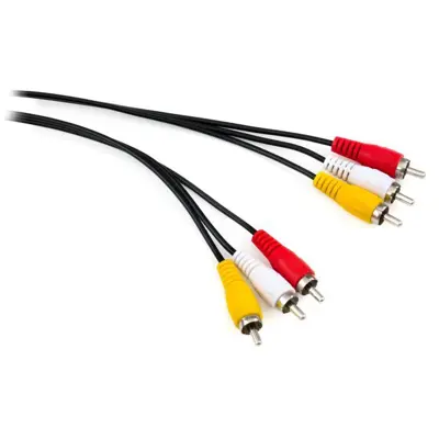 Кабель 3RCA>3RCA 1.5м (3 тюльпана-3 тюльпана)