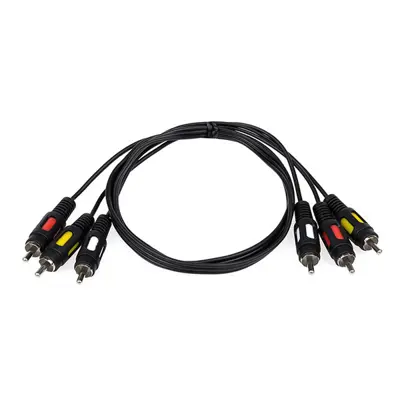 Кабель ATCOM 3RCA-3RCA 0.8m PE 10808