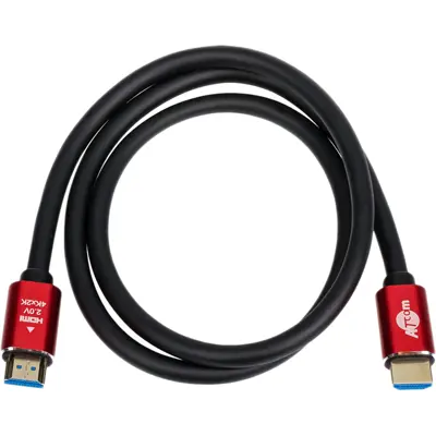 Кабель ATCOM HDMI - HDMI 2.0m VER 2.0 4K Red/Gold 24942