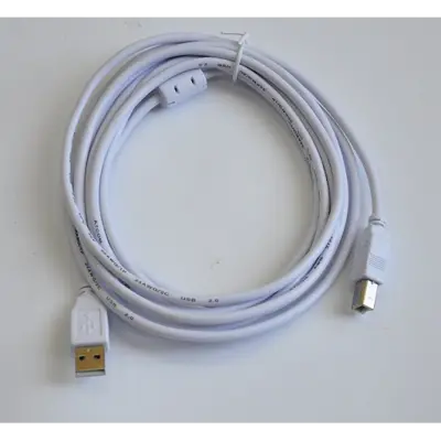 Кабель ATCOM USB AM - USB BM 3.0 м white 8099