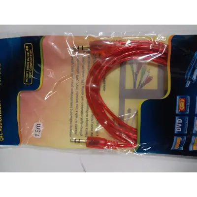 Кабель AUX Jack 3,5мм - Jack 3,5мм 1,5 м силіконовий