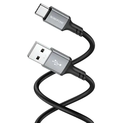 Кабель BOROFONE BX83 USB - Type-C 3A 1m silicone black