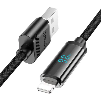 Кабель HOCO U127 USB - lightning (iPhone) 2,4A 1.2m чорний