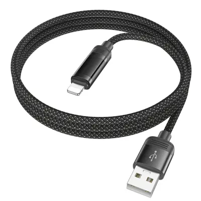 Кабель HOCO U126 USB - lightning (iPhone) 2,4A 1.2m чорний