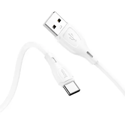 Кабель HOCO X61 USB AM - Type-C silicone 2,4A 1m білий