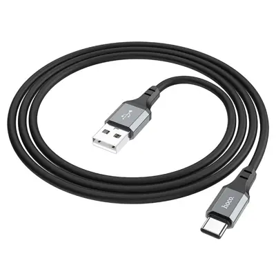 Кабель HOCO X86 USB - Type-C 3A 1м silicone чорний