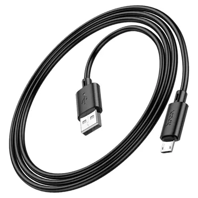 Кабель HOCO X88 USB - Micro data cable 2,4A 1m чорний