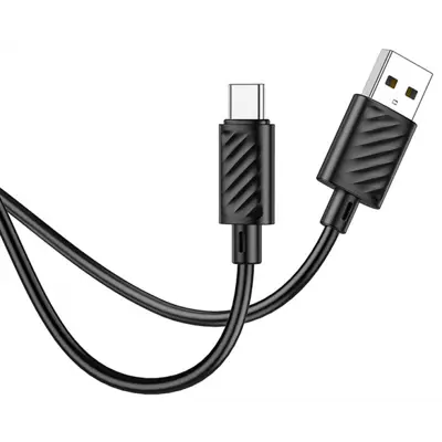 Кабель HOCO X88 USB AM - Type-C data 3A 1m Black