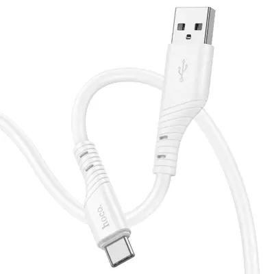 Кабель HOCO X97 USB - Type C 2,4A 1m silicone білий