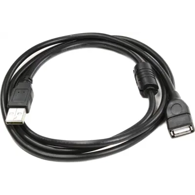 Кабель подовжувач ATCOM USB AM - USB AF 1.5m black 17206