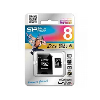 Картка пам'яті SILICON POWER Elite microSDHC 16GB Class 10 + adapter