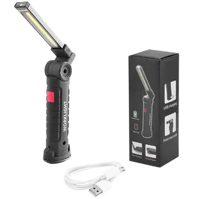 Ліхтар кемпінг Worklight COB, кабель micro USB, магніт, гачок