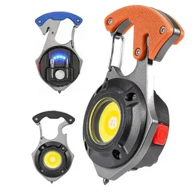 Ліхтарик ручний W5143 (біле, жовте, червоне) викрутки, склобій, магніт, Type-C 7 режимів