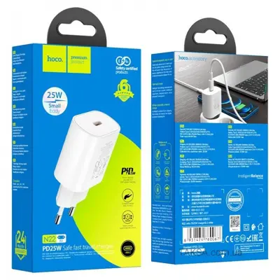 Зарядне HOCO N22 PD25W біла