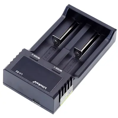 Зарядне LiitoKala Lii-S2 для 2 елементів 10440-26650, Ni-Mh, Li-Ion, Li-Fe від micro USB