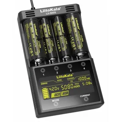 Зарядне LiitoKala Lii-500S 1-4 елементів 10440-26700 Ni-Mh, Li-Ion, Li-Fe + ПаверБанк