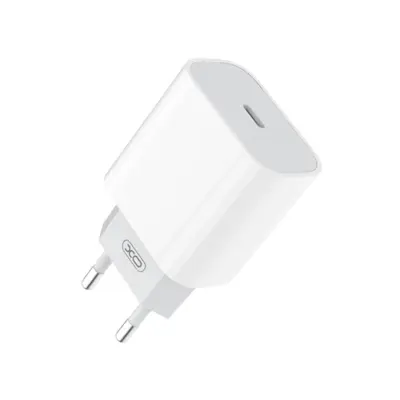 Мережеве зарядне XO L77 USB-C 3A PD20W QC3.0 white