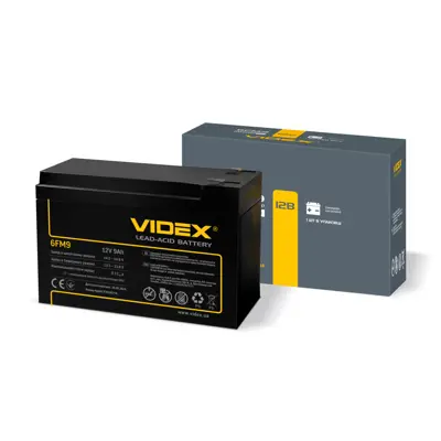 Акумулятор AGM Videx  6FM9 12V 9A 151*65*94/6