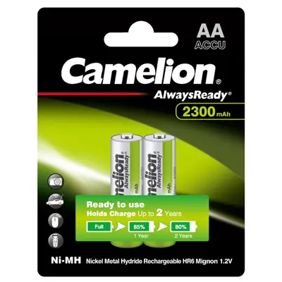 Акумулятор CAMELION Always Ready Ni-MH HR6 AA 2300 mAh 2bl