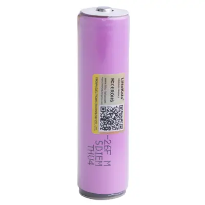 Акумулятор LiitoKala ICR18650 26FM-PCB Li-ion 3,7V 2600mAh, з платою захисту