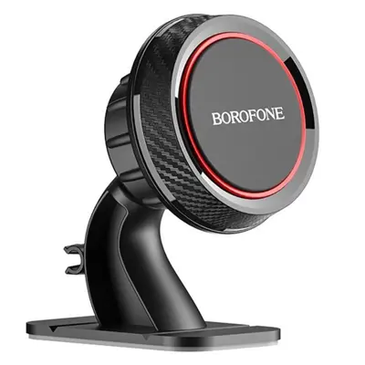 Автотримач BOROFONE BH13 магнітний Black Red (на центральну консоль)