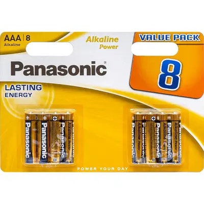 Батарейка PANASONIC LR03 ААА Alkaline Power 8BL