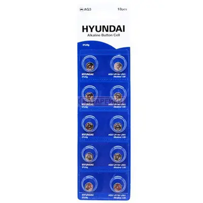 батарейка лужна HYUNDAI AG3 /10 BL