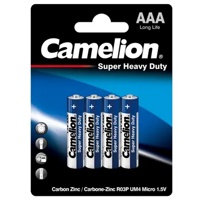 Батарейка CAMELION R03 AAA Blue 4BL