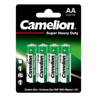 Батарейка CAMELION R6 Green 4BL