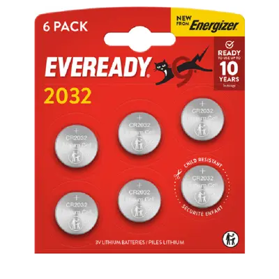 Батарейка літієва ENERGIZER EVEREADY CR2032 6BL