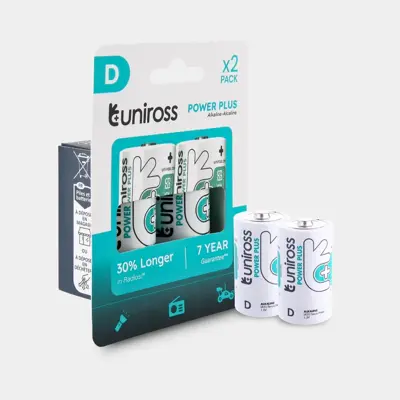 Батарейка Uniross LR20 D power plus 2BL