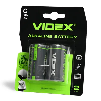 Батарейка Videx LR14 2BL