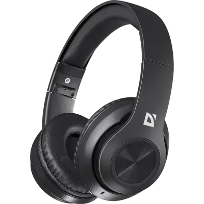 Bluetooth гарнітура DEFENDER FreeMotion B552 BT5.4 MicroSD, AUX jack, Type-C 200 мАг чорна