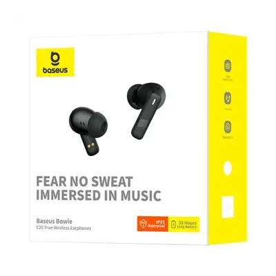 Bluetooth навушники Baseus Bowie E20 TWS, type-c, чорні A00069700113-00