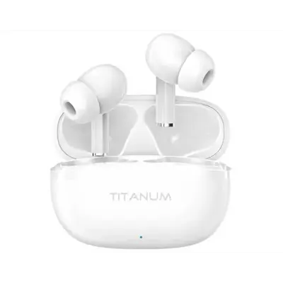 Bluetooth навушники TITANUM TW373 TWS, AirDots White