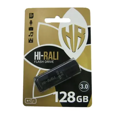 флеш-драйв Hi-Rali 128GB 3.0 Rocket чорний