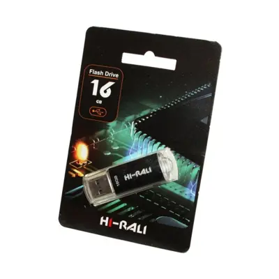 флеш-драйв Hi-Rali 16GB Rocket чорний