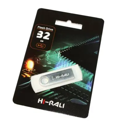 флешка Hi-Rali 32GB Shuttle срібло