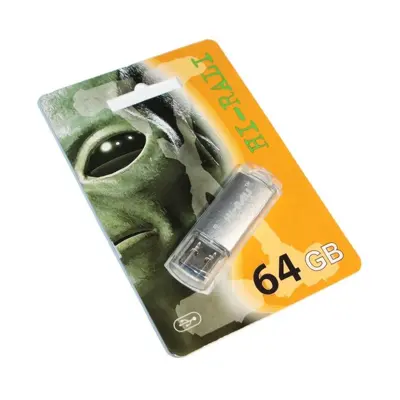 флешка Hi-Rali 64GB USB3.0 Rocket срібло