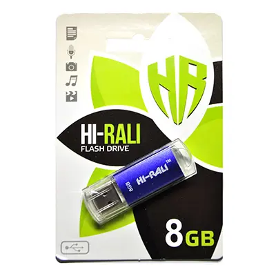 флеш-драйв Hi-Rali 8GB Rocket синій