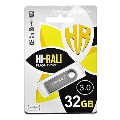 флеш-драйв Hi-Rali 32GB USB3.0 Shuttle срібло